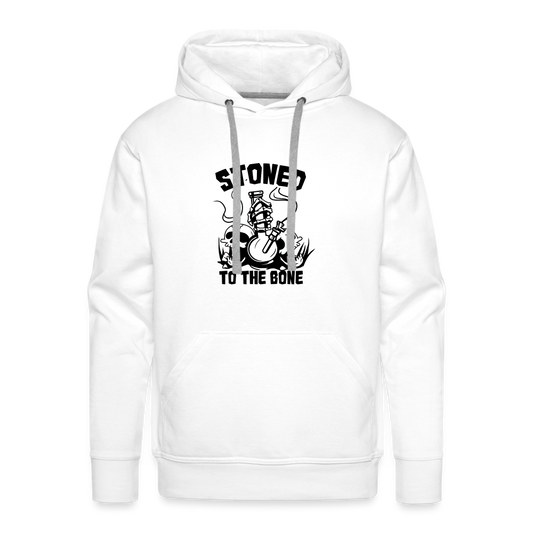 Stoned to the Bone Premium Hoodie - white