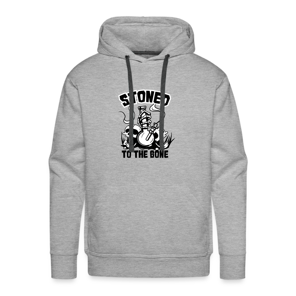 Stoned to the Bone Premium Hoodie - heather grey