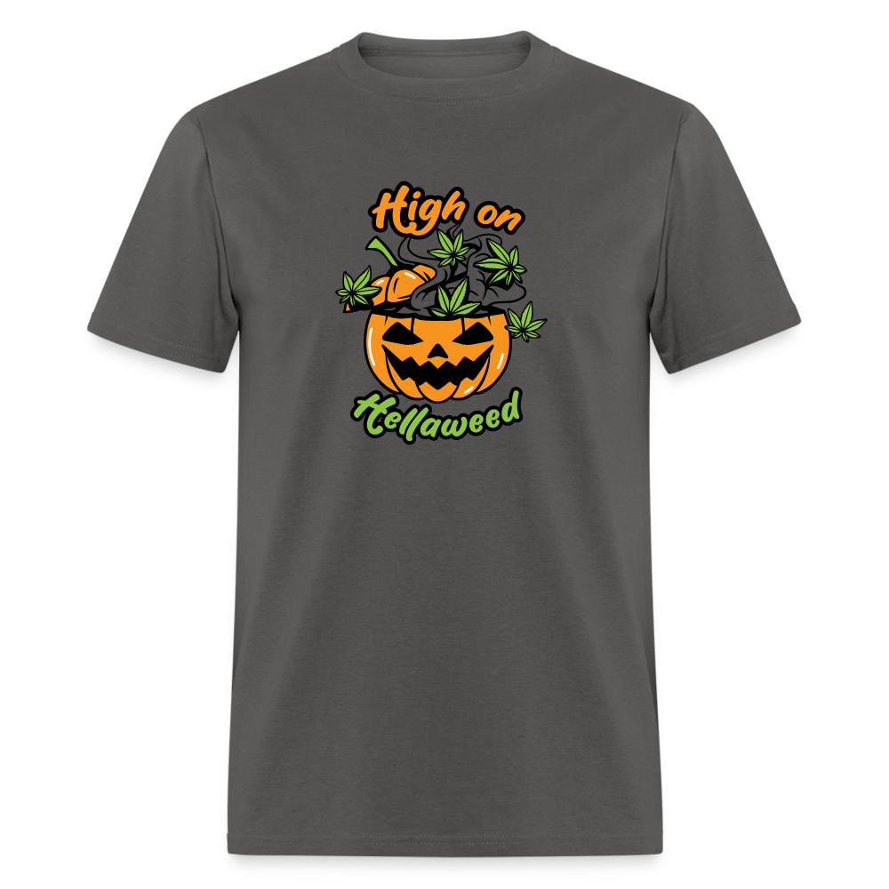 High on Hellaweed Unisex Classic T-Shirt - charcoal