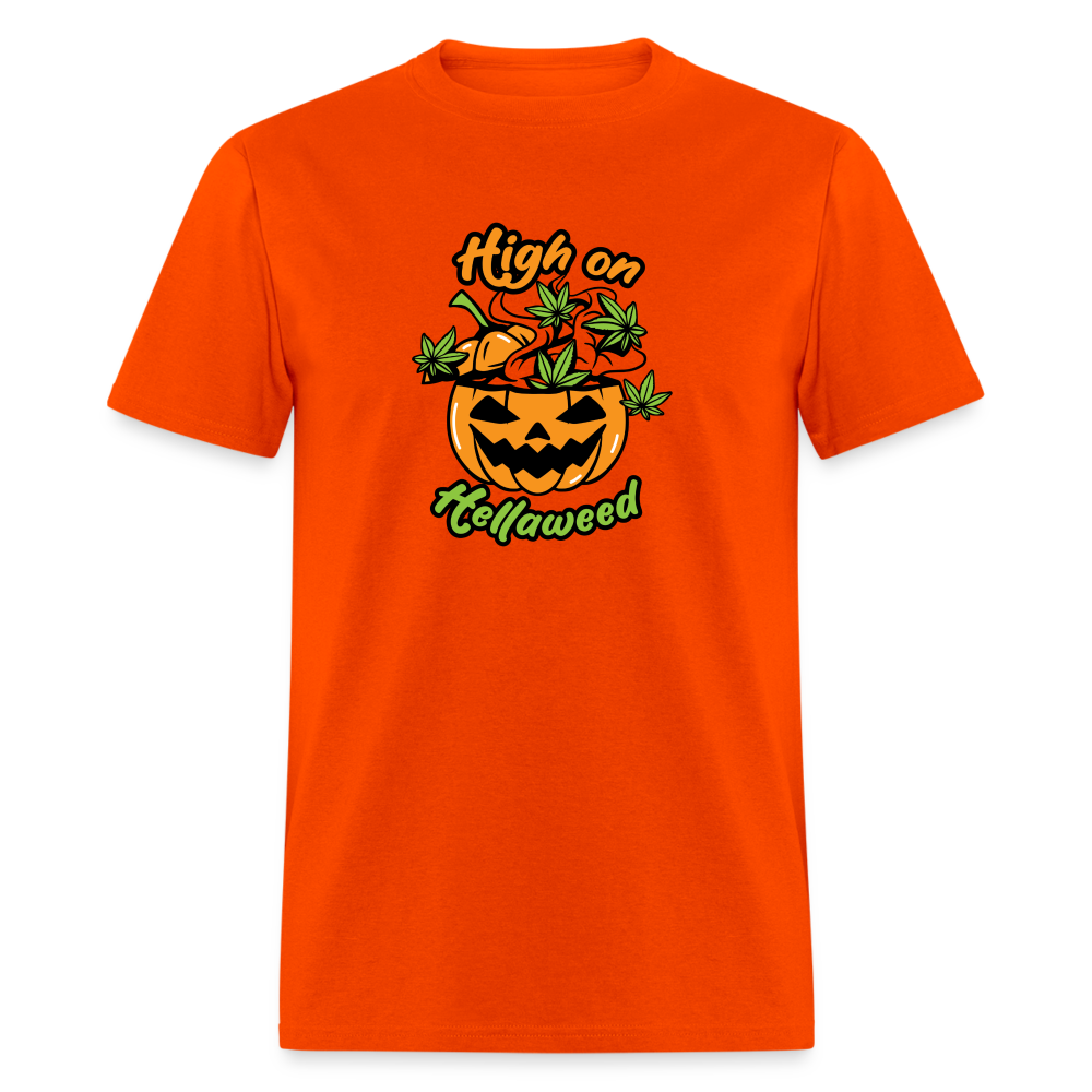 High on Hellaweed Unisex Classic T-Shirt - orange