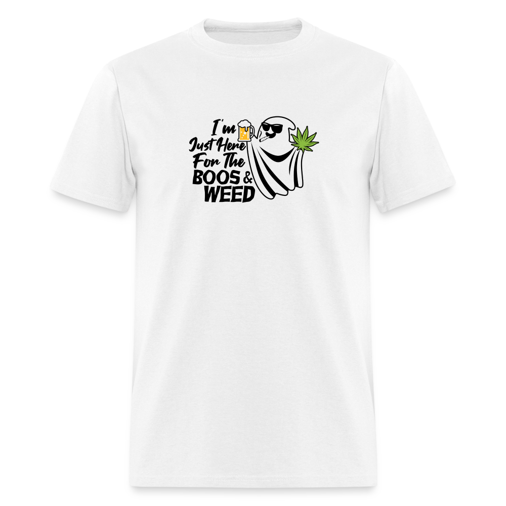 Boos and Weed Unisex Classic T-Shirt - white