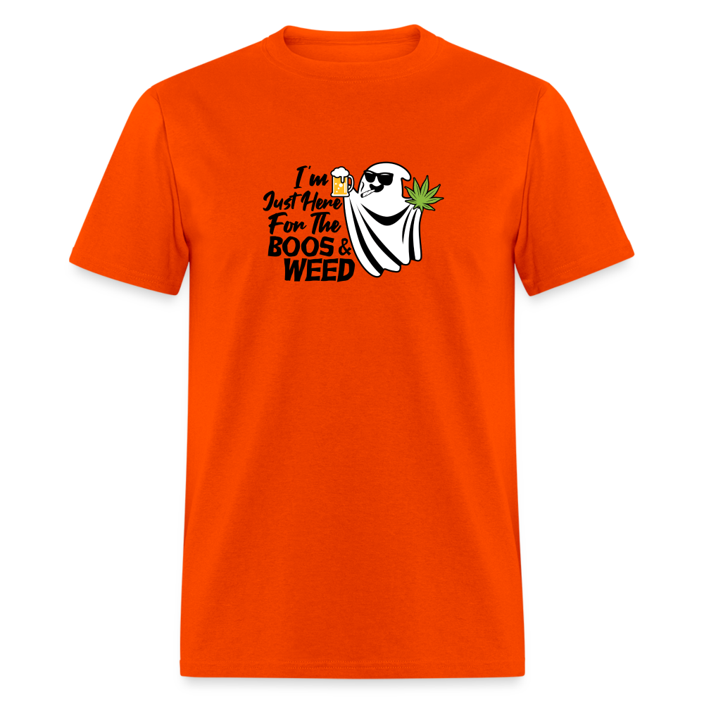 Boos and Weed Unisex Classic T-Shirt - orange