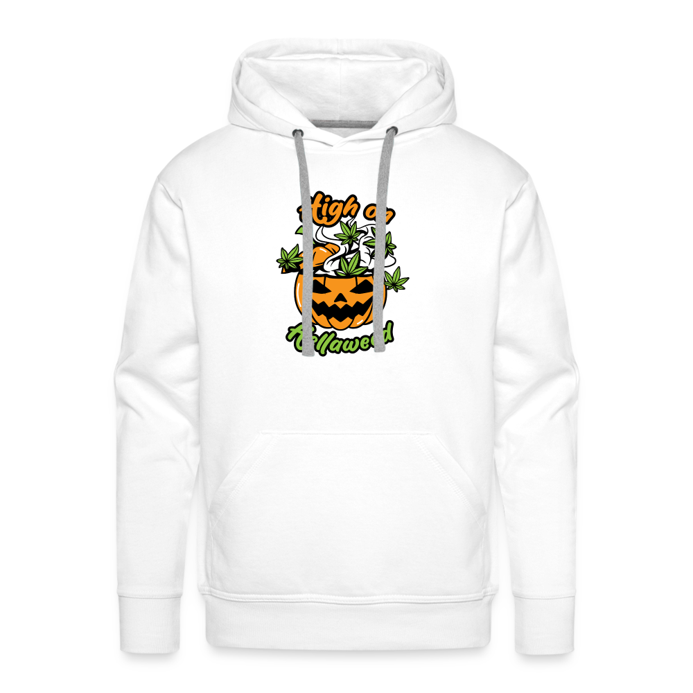 High on Hellaweed Premium Hoodie - white