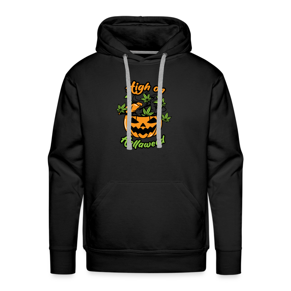 High on Hellaweed Premium Hoodie - black