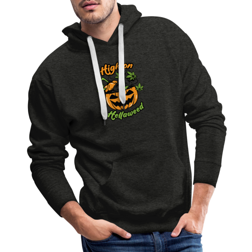 High on Hellaweed Premium Hoodie - charcoal grey