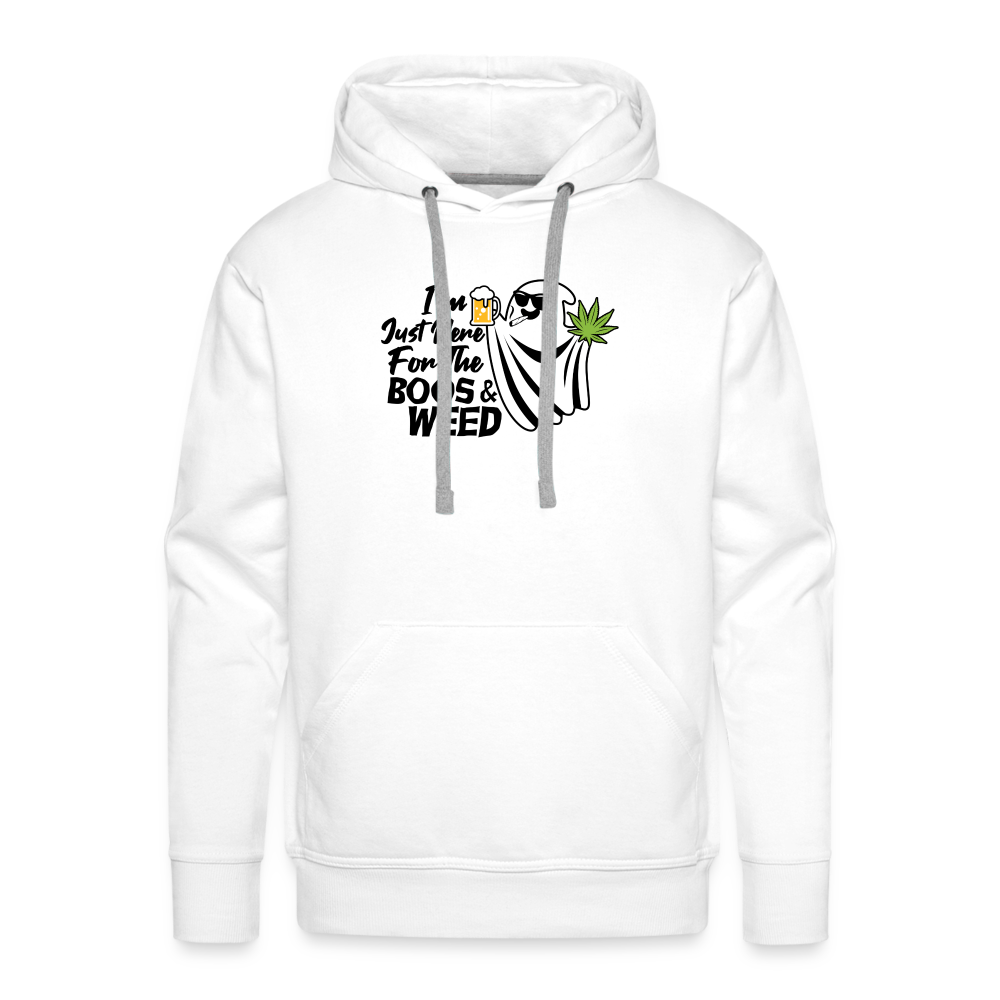 Boos and Weed Premium Hoodie - white