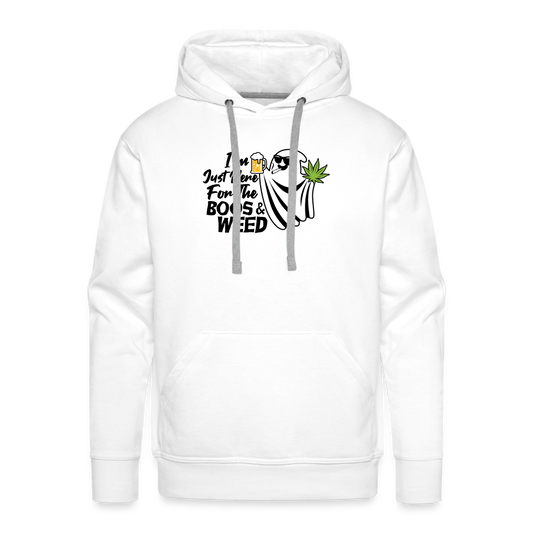 Boos and Weed Premium Hoodie - white