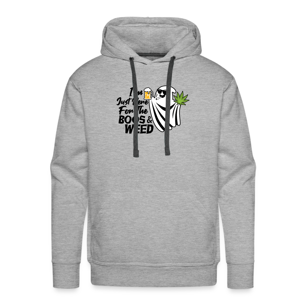 Boos and Weed Premium Hoodie - heather grey