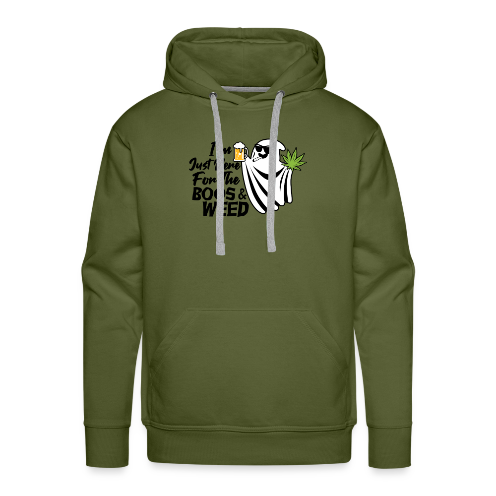 Boos and Weed Premium Hoodie - olive green