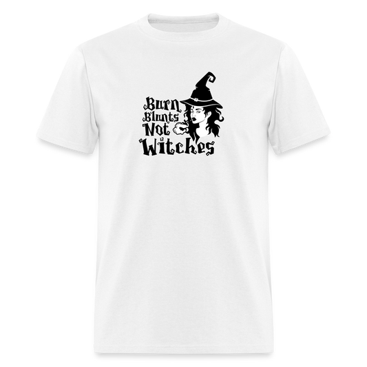 Burn Blunts Not Witches Unisex Classic T-Shirt - white