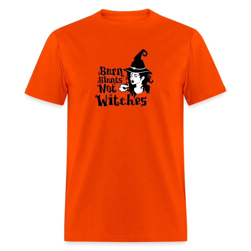 Burn Blunts Not Witches Unisex Classic T-Shirt - orange