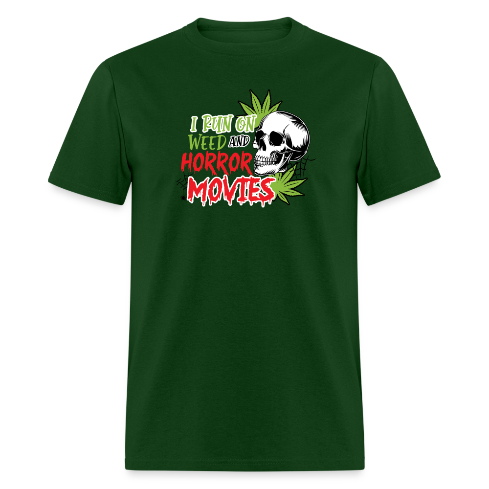 Weed and Horror Movies Unisex Classic T-Shirt - forest green